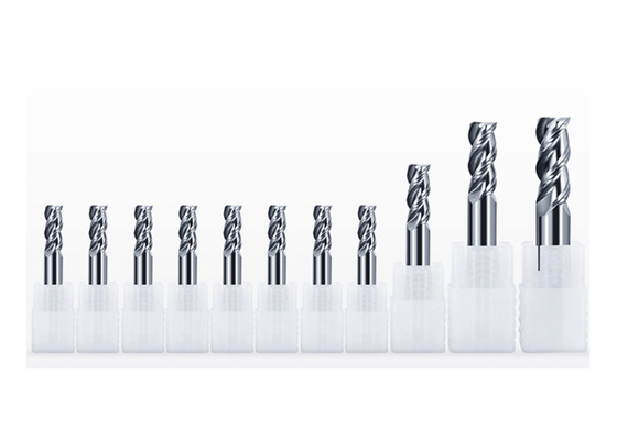 3 Flüt Tungsten Karbür Freze Uçları 35 ° Helix Açılı Karbür Frezeler Tedarikçi